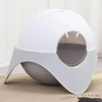 Cat Sand Pot Closed Snowhouse Cat Toilet Large Ufo Cat Sand Pot Splash-proof Bentonite Cat Sand Pot
Cat Sand Pot Closed Snowhouse Cat Toilet Large Ufo Cat Sand Pot Splash-proof Bentonite Cat Sand Pot