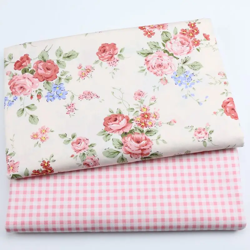 Floral Printed Kids 100% Cotton Fabric Patchwork Cloth for DIY Sewing Quilting Fat Quarters Material | Дом и сад