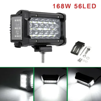 168W 56LED Car Work Light Double-sided Spotlight Off-road Driving Lamp Truck Universal Work Light With Mounting Accessories
168W 56LED Car Work Light Double-sided Spotlight Off-road Driving Lamp Truck Universal Work Light With Mounting Accessories