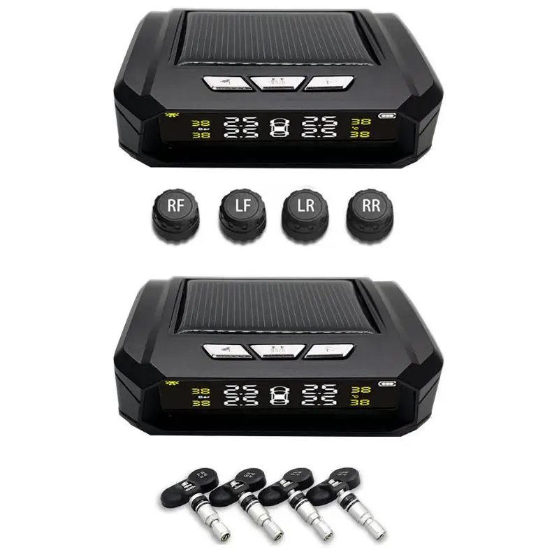 AN-05 Solar Car TPMS LCD Auto Tire Pressure Monitor Alarm System Save Fuel Four Wheel Simultaneous Test with 4 Sensors
AN-05 Solar Car TPMS LCD Auto Tire Pressure Monitor Alarm System Save Fuel Four Wheel Simultaneous Test with 4 Sensors