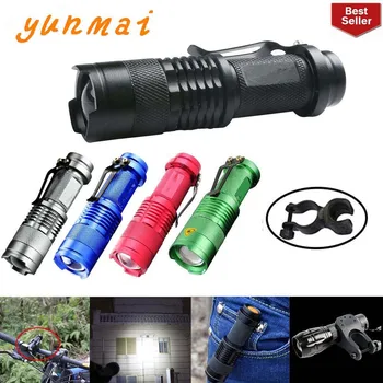 Portable LED Flashlight Q5 2000lm Mini Flashlight Waterproof LED Lanterna 5 Colors 1 Modes Zoomable LED Torch penlight AA 14500
Portable LED Flashlight Q5 2000lm Mini Flashlight Waterproof LED Lanterna 5 Colors 1 Modes Zoomable LED Torch penlight AA 14500