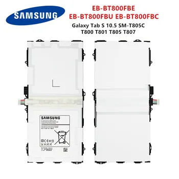 SAMSUNG Orginal Tablet EB-BT800FBE EB-BT800FBU 7900mAh battery For Samsung Galaxy Tab S 10.5 SM-T805C T800 T801 T805 T807
SAMSUNG Orginal Tablet EB-BT800FBE EB-BT800FBU 7900mAh battery For Samsung Galaxy Tab S 10.5 SM-T805C T800 T801 T805 T807