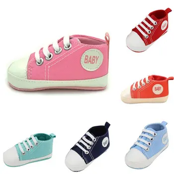 Infant Soft Sole Anti-slip Baby Shoes New Newborn Baby Boys Girls First Walkers Shoes Toddler Canvas Classic Sports Sneakers
Infant Soft Sole Anti-slip Baby Shoes New Newborn Baby Boys Girls First Walkers Shoes Toddler Canvas Classic Sports Sneakers