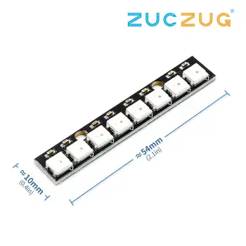 8 channel WS2812 5050 RGB LED lights built-in full color-driven development board 8 Bits
8 channel WS2812 5050 RGB LED lights built-in full color-driven development board 8 Bits