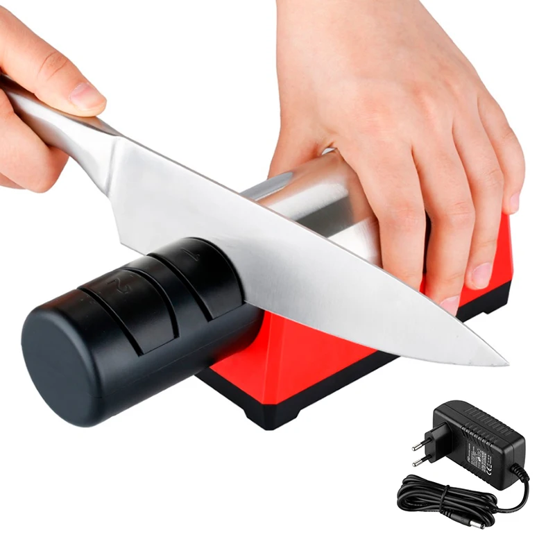 Electric Knife Sharpener 2 Stage Speedy Automatic Self-abrasive Diamond Ceramic Stainless Steel Knives Sharpening Kitchen Tools
Electric Knife Sharpener 2 Stage Speedy Automatic Self-abrasive Diamond Ceramic Stainless Steel Knives Sharpening Kitchen Tools