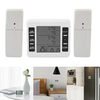 LCD Digital Thermometer Temperature Meter Indoor Outdoor Weather Station Wireless Transmitter with C/F Max Min Value Display
LCD Digital Thermometer Temperature Meter Indoor Outdoor Weather Station Wireless Transmitter with C/F Max Min Value Display