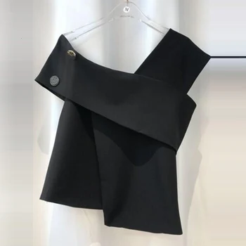 LANMREM 2020 slash collar off-the shoulder buttons asymmetrical high quality T-shirt female tank WJ92000XL
LANMREM 2020 slash collar off-the shoulder buttons asymmetrical high quality T-shirt female tank WJ92000XL