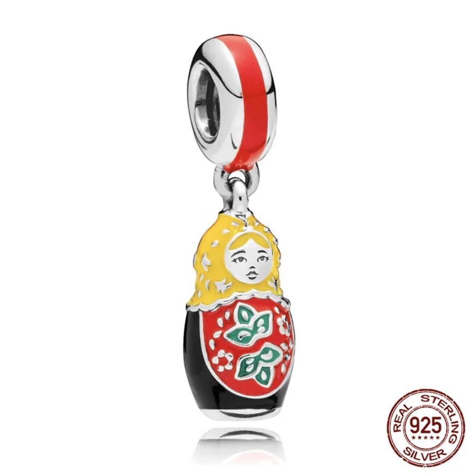 Trendy 925 Sterling Silver Beads Matryoshka Doll Pendant Charms Jewelry Making fit Original Pandora Bracelets Women DIY Jewelry
Trendy 925 Sterling Silver Beads Matryoshka Doll Pendant Charms Jewelry Making fit Original Pandora Bracelets Women DIY Jewelry