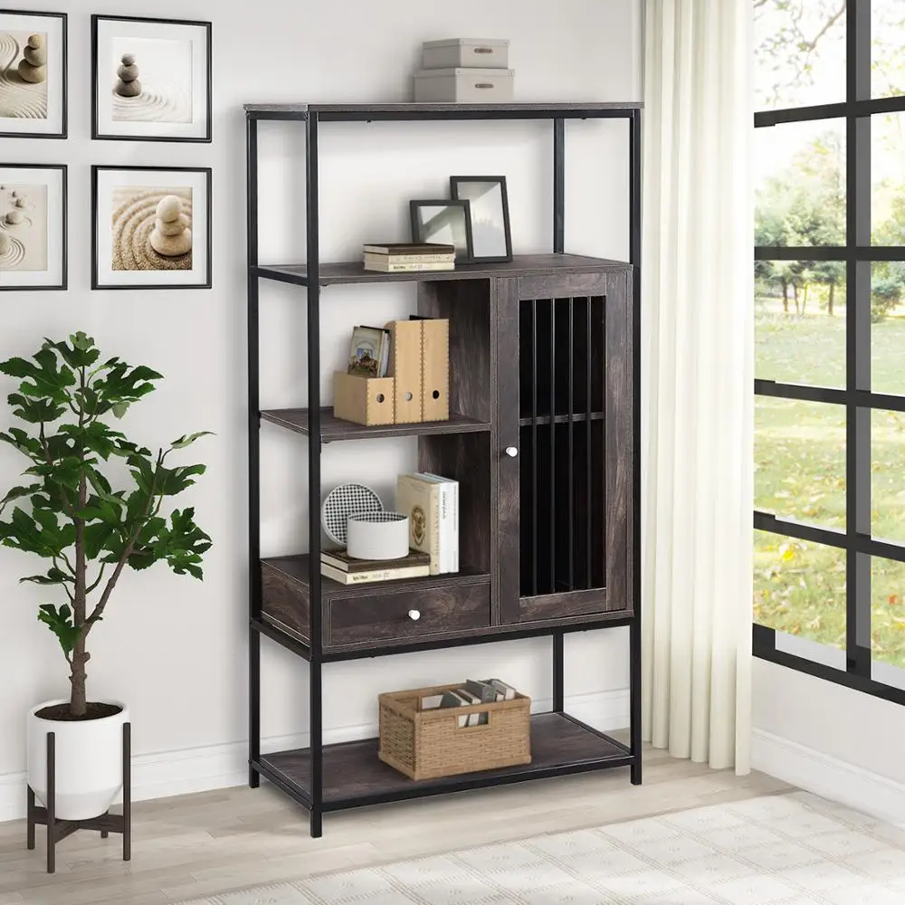 Office Bookcase Home Bookshelf 5 Tier Display Shelf With Drawers Multifunctional Storage Shelving
Office Bookcase Home Bookshelf 5 Tier Display Shelf With Drawers Multifunctional Storage Shelving