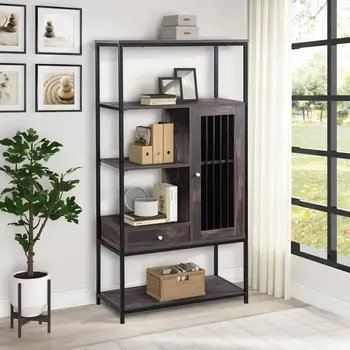 Office Bookcase Home Bookshelf 5 Tier Display Shelf With Drawers Multifunctional Storage Shelving
Office Bookcase Home Bookshelf 5 Tier Display Shelf With Drawers Multifunctional Storage Shelving