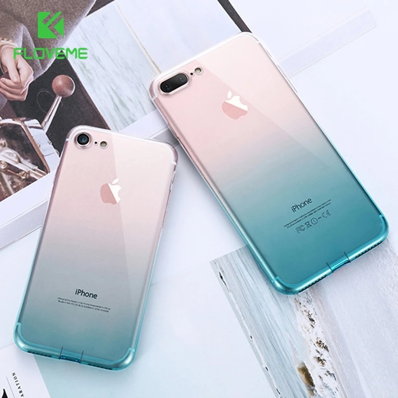 FLOVEME чехол для iPhone 6 6S 7 8 плюс ультра тонкие Чехлы X XS Max XR ясно случаях ТПУ телефона
