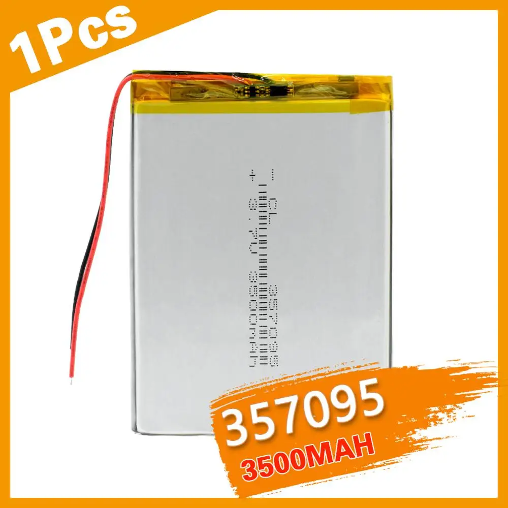

3.7V 3500mah (polymer lithium ion battery) Li-ion battery for tablet pc MP3 MP4 Electric Toy [357095] replace [357090] Batteries