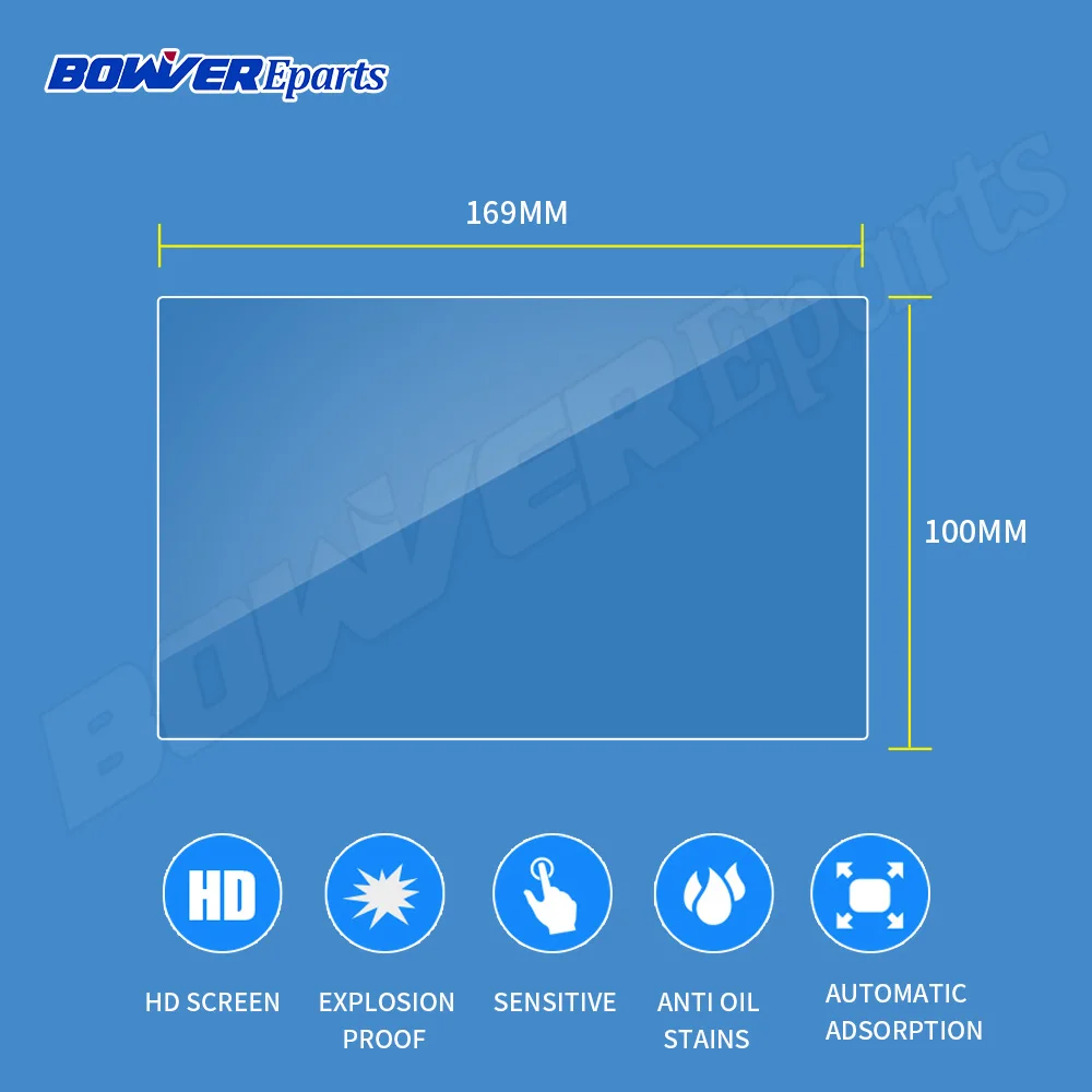 

154*86MM 155*81MM 155*91MM 165*99MM 168*124MM 169*100MM 170*94MM Car GPS Navigation Tempered Glass Protective Film