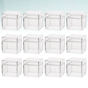 12pcs Transparent Packing Box Plastic Candy Box Gift Container Square Design Sweet Case Party Supplies with Lid
12pcs Transparent Packing Box Plastic Candy Box Gift Container Square Design Sweet Case Party Supplies with Lid
