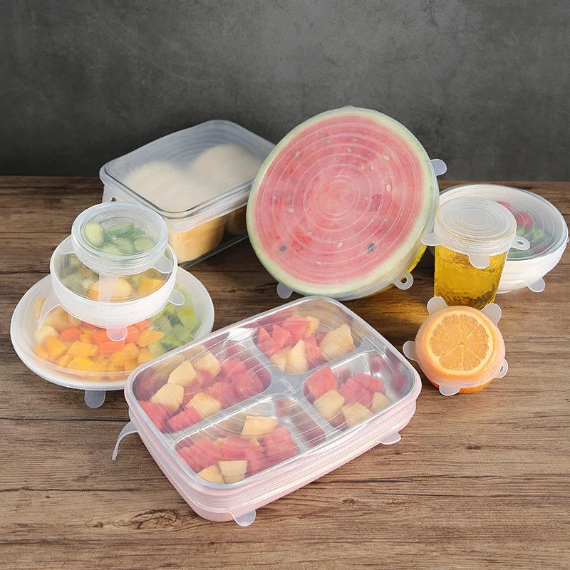3/6Pcs Silicone Fresh Keeping Cover Kitchen Multifunction Insulation Keep Fresh Elasticity Lid Pot Bowl Dish Accessories Cover
3/6Pcs Silicone Fresh Keeping Cover Kitchen Multifunction Insulation Keep Fresh Elasticity Lid Pot Bowl Dish Accessories Cover