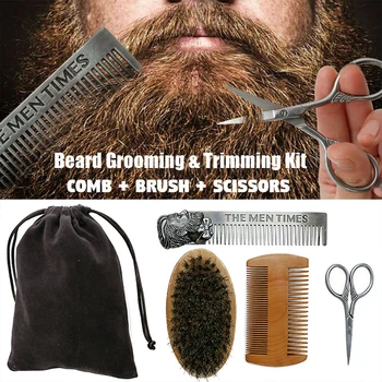 4pcs With Bag Handheld Barber Shop Shaving Scissor Brush Comb Goatee Beard Trimming Kit Salon Mustache Styling Grooming Home
4pcs With Bag Handheld Barber Shop Shaving Scissor Brush Comb Goatee Beard Trimming Kit Salon Mustache Styling Grooming Home