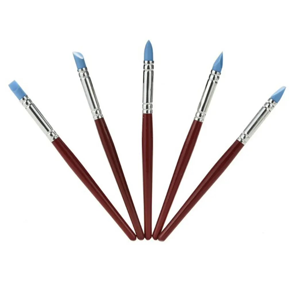 5 PCS Wood Handle Silicone Clay Shaper Sculpting Fimo Polymer Modelling Pottery Tools Set For DIY Crafts Art Craft Tool
5 PCS Wood Handle Silicone Clay Shaper Sculpting Fimo Polymer Modelling Pottery Tools Set For DIY Crafts Art Craft Tool