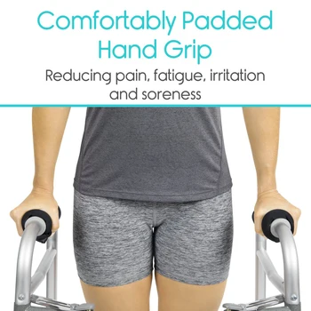 1 Pair Walker Grip Rolling Wheelchair Soft Cushion Reduce Pain Universal Hand Cover Handle Non-Slip Walker Grip for Elderly
1 Pair Walker Grip Rolling Wheelchair Soft Cushion Reduce Pain Universal Hand Cover Handle Non-Slip Walker Grip for Elderly