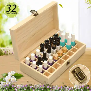 32 Grid Wooden Storage Box Organizer Essential Oil Bottles Jewelry Treasure Case Makeup Cosmetics Organizer For Home
32 Grid Wooden Storage Box Organizer Essential Oil Bottles Jewelry Treasure Case Makeup Cosmetics Organizer For Home