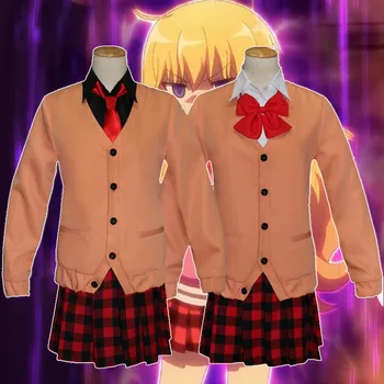 New Cosplay Gabriel DropOut Kurumizawa Satanichia Mcdowell Cosplay Costume Daily Uniform Cosplay Skirt Jacket and T-Shirt
New Cosplay Gabriel DropOut Kurumizawa Satanichia Mcdowell Cosplay Costume Daily Uniform Cosplay Skirt Jacket and T-Shirt