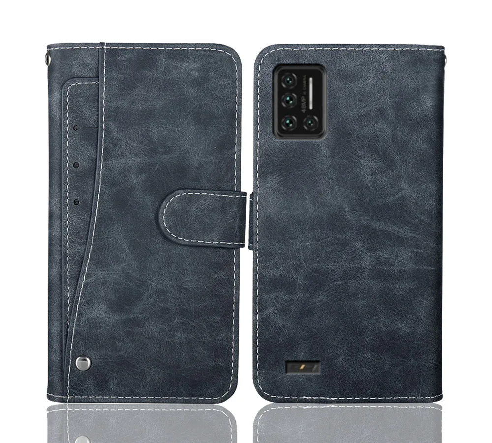 Luxury Wallet UMIDIGI Bison Case 6.3" Vintage Flip Leather Business Protective Cover For Card Slots | Мобильные телефоны и