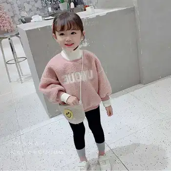 Girls' Sweater Turtleneck Fake Two Piece Lamb Wool Plus Velvet Thick Top 2020 Winter New Outerwear
Girls' Sweater Turtleneck Fake Two Piece Lamb Wool Plus Velvet Thick Top 2020 Winter New Outerwear