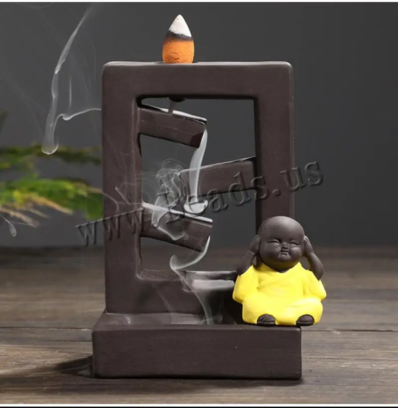 Small Buddha Backflow Incense Burner The Little Monk Incense Sticks Holder Home Decor Smoke Waterfall Ceramic Handmade Censer
Small Buddha Backflow Incense Burner The Little Monk Incense Sticks Holder Home Decor Smoke Waterfall Ceramic Handmade Censer