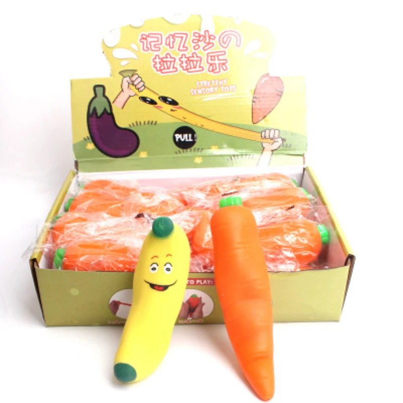 New simulation carrot banana pinch not bad fruit vent memory tricky toy children funny toy Anger Stress Reliever Halloween gift
New simulation carrot banana pinch not bad fruit vent memory tricky toy children funny toy Anger Stress Reliever Halloween gift