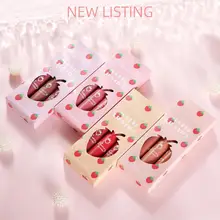 Hot!!!3Pcs 4 Sizes Fashion Matte Lipsticks Non-Faded Non-stick Cup Moisturizing Strawberry Matte Liquid Lip Glaze for Women
Hot!!!3Pcs 4 Sizes Fashion Matte Lipsticks Non-Faded Non-stick Cup Moisturizing Strawberry Matte Liquid Lip Glaze for Women