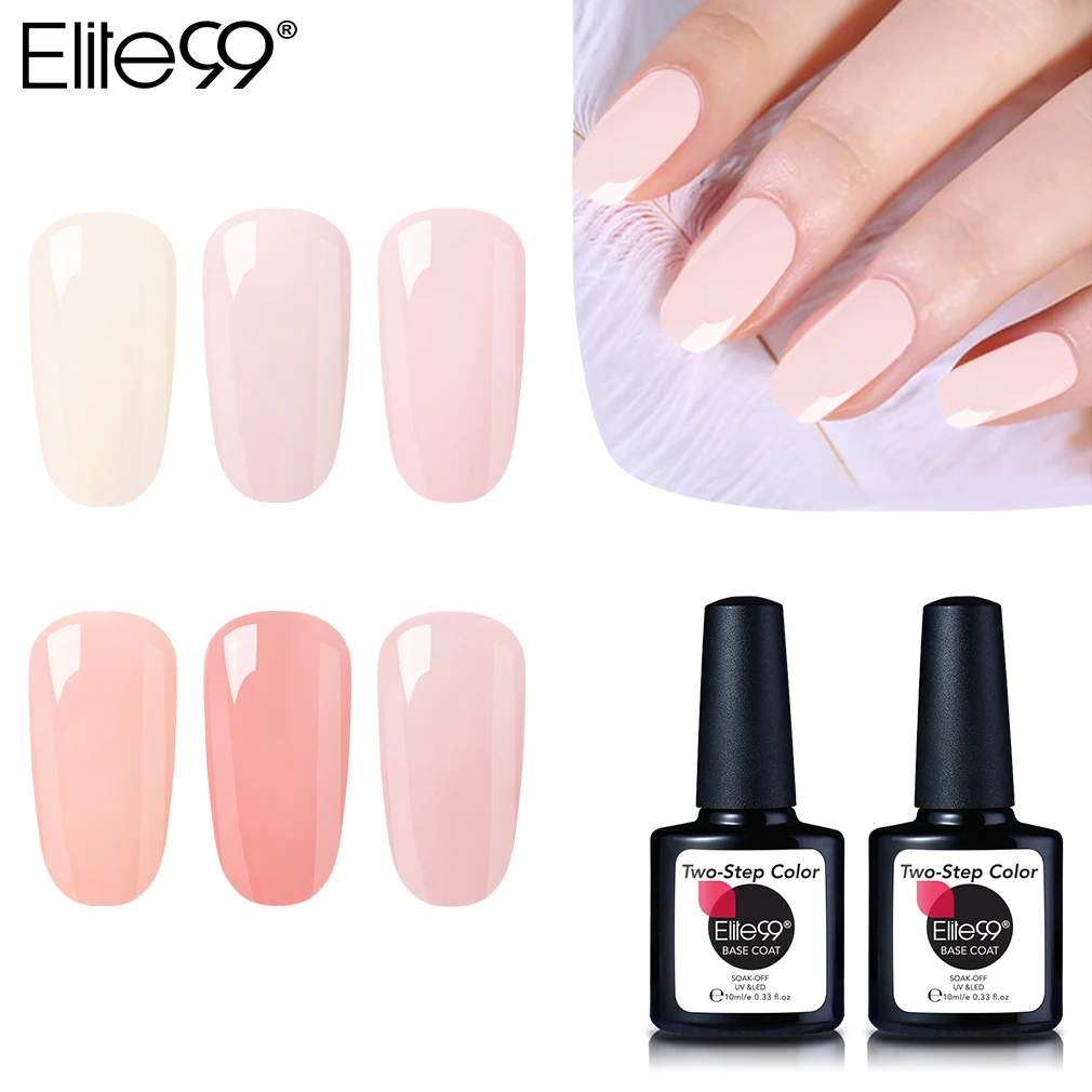 

Elite99 10ML Two Step Color Base Coat Soak Off Gel Nail Polish UV LED Gel Varnish Two Using Ways Nail Art Manicure Lacquer