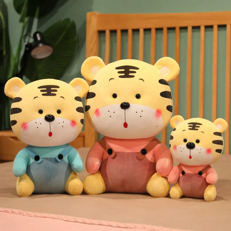 23 см Плюшевые игрушечные комбинезоны кукла-Тигр Новогодний подарок для детей и