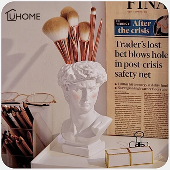 Creative David Sculpture Makeup Brush Organizer Flower Pot Imitation Plaster Vase Pen Holder Box Crafts Gifts Home Decoration
Creative David Sculpture Makeup Brush Organizer Flower Pot Imitation Plaster Vase Pen Holder Box Crafts Gifts Home Decoration