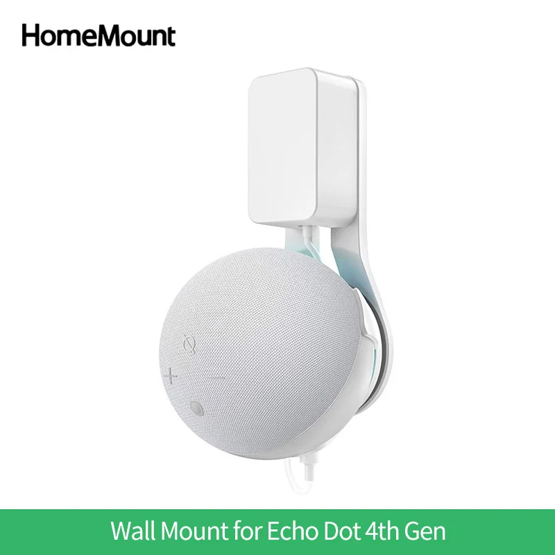 Настенная подставка HomeMount для Echo Dot 4-го поколения подвесной компактный кронштейн