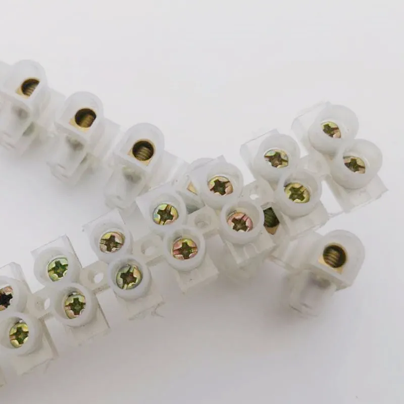 1PCS Screw connector terminal strip 2P 10A 20A 30A double row waterproof plastic terminal block
1PCS Screw connector terminal strip 2P 10A 20A 30A double row waterproof plastic terminal block