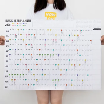 2020 Yearly Calendar Year Planner Memo Organiser Annual Schedule Daily with Sticker Dots Wall Planner Stationery Office Supplies
2020 Yearly Calendar Year Planner Memo Organiser Annual Schedule Daily with Sticker Dots Wall Planner Stationery Office Supplies