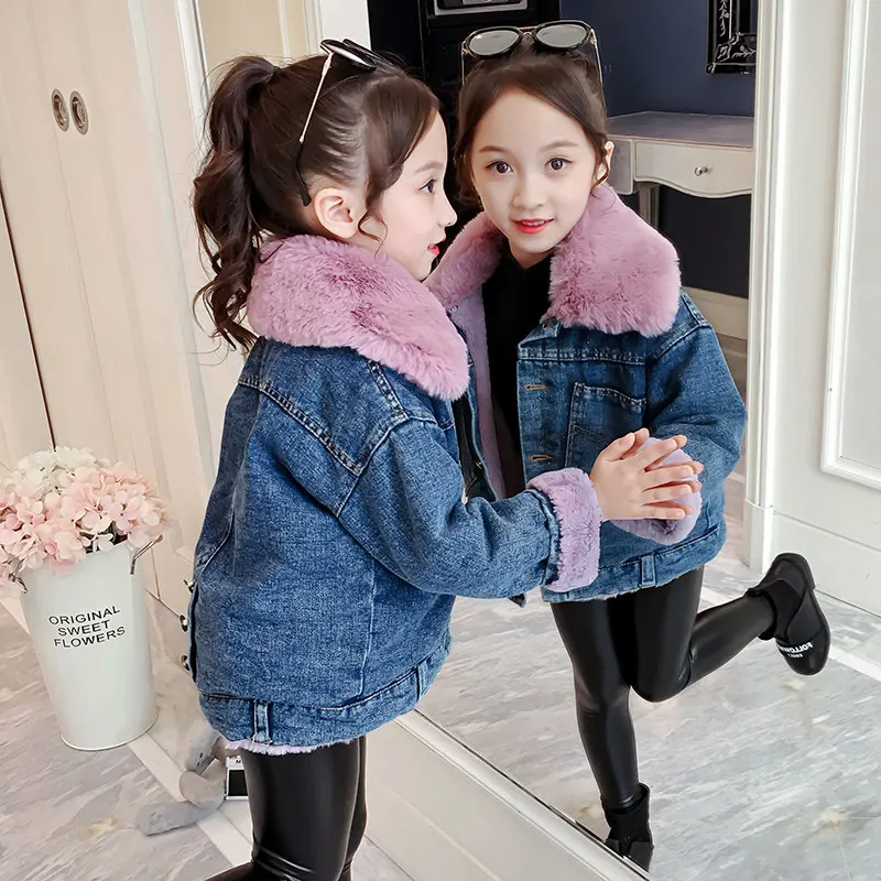 Girls Winter Jackets Thick Warm Windbreaker Jeans Wear Clothes Baby Outwear Children Solid Jackets Denim Coats Kids Korean Tops
Girls Winter Jackets Thick Warm Windbreaker Jeans Wear Clothes Baby Outwear Children Solid Jackets Denim Coats Kids Korean Tops