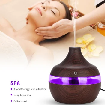 300ml Aroma Diffuser USB Air Humidifier Water Type Wood Mini Mute Essential Oil Aromatherapy Machine for Home Office
300ml Aroma Diffuser USB Air Humidifier Water Type Wood Mini Mute Essential Oil Aromatherapy Machine for Home Office