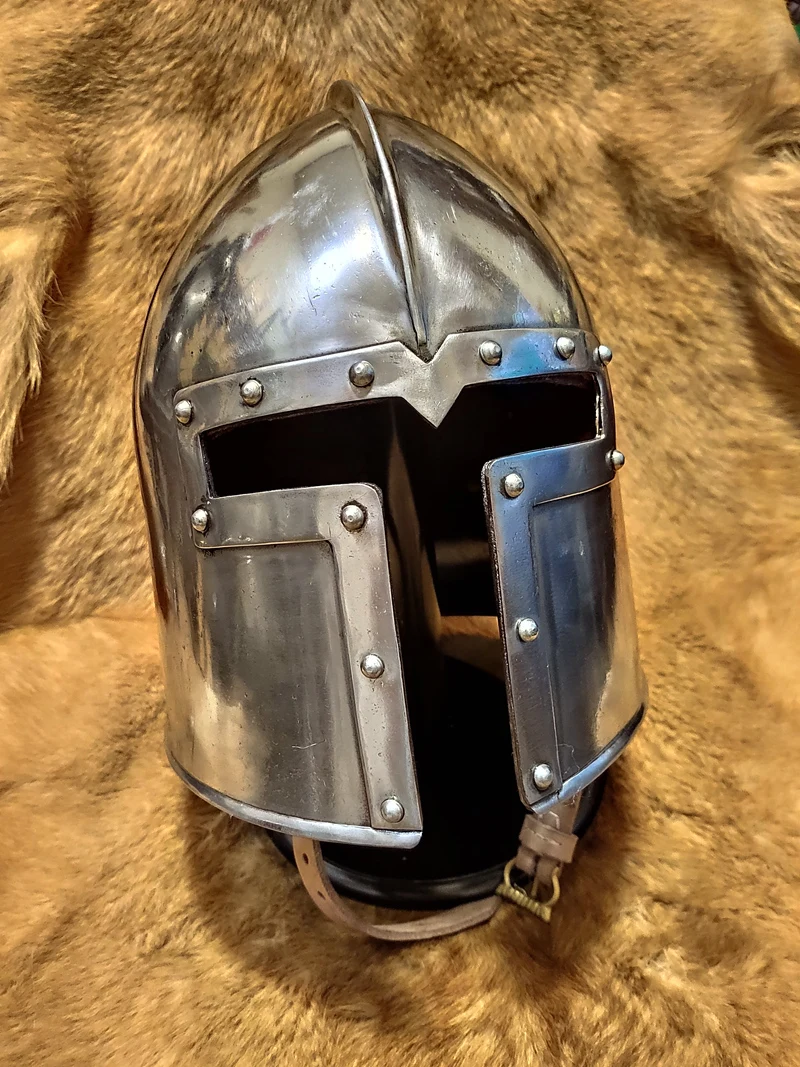 T style tower helmet Roman warrior helmets Medieval armor exposed nose Stormwind helmet halloween cosplay mask wearable hat
T style tower helmet Roman warrior helmets Medieval armor exposed nose Stormwind helmet halloween cosplay mask wearable hat