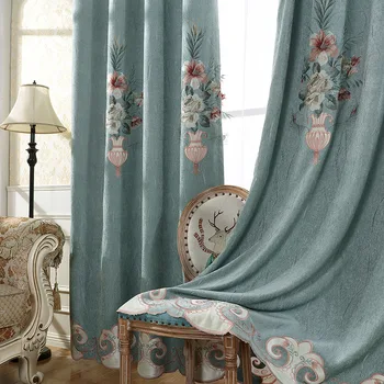 New Chinese Curtain for Living Dining Room Bedroom Chenille Embroidered Curtains Valacen Curtains Finished Product Customization
New Chinese Curtain for Living Dining Room Bedroom Chenille Embroidered Curtains Valacen Curtains Finished Product Customization