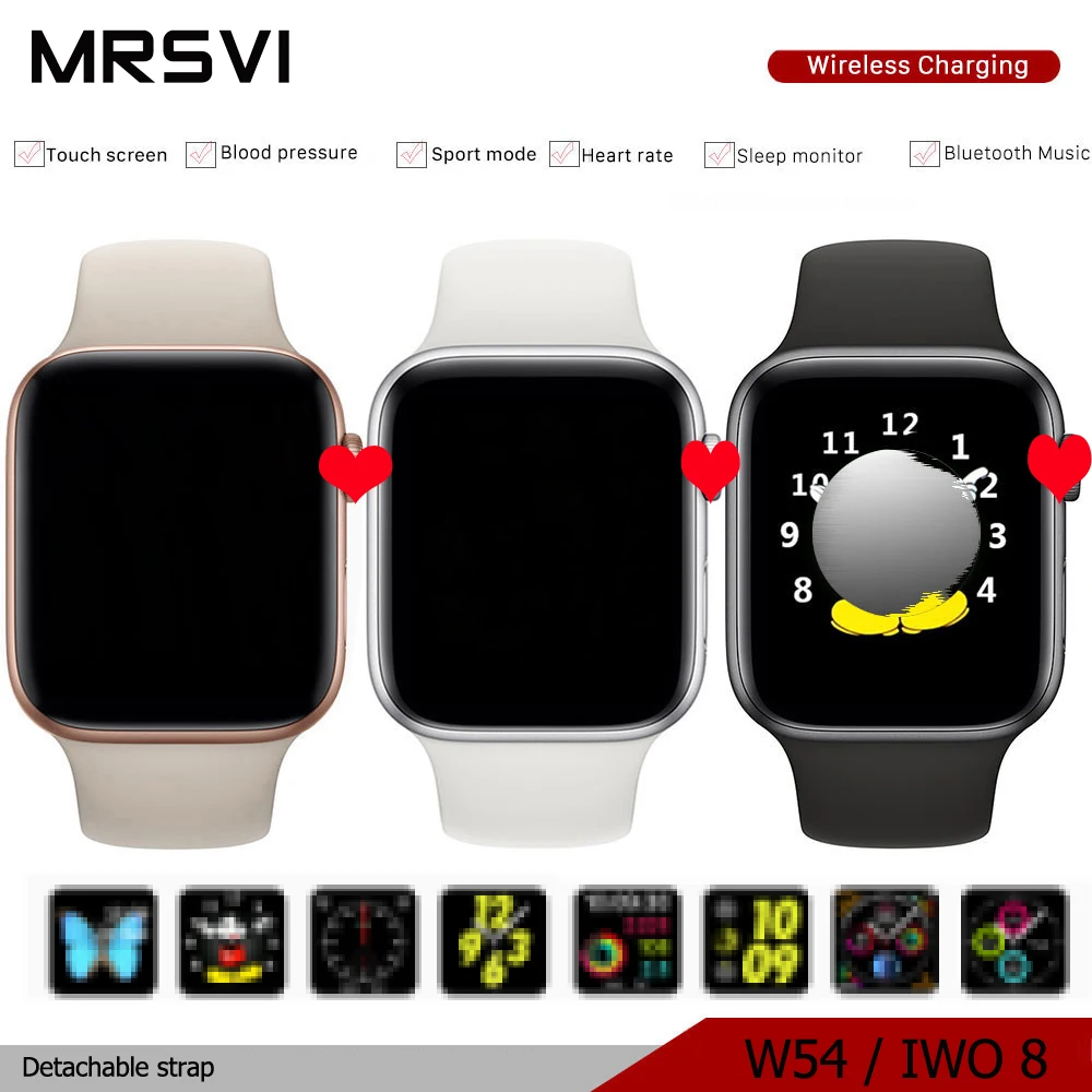 2019 Bluetooth W54 Smart Watch IWO 8 Smart Watch Wireless Charger For Apple iOS Android Heart Rate ECGPedometer Detachable Strap
2019 Bluetooth W54 Smart Watch IWO 8 Smart Watch Wireless Charger For Apple iOS Android Heart Rate ECGPedometer Detachable Strap