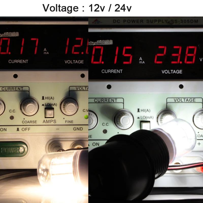 4X ампула led E12 GU 10 G9 B22 лампочка Кукуруза освещение Dc 12V 24 v 3W свеча прожектор для