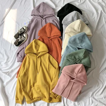 Mooirue Spring Hoodies Fleece Candy Color Thickening Loose Lazy Pullover Sweatshirt Hooded Tops
Mooirue Spring Hoodies Fleece Candy Color Thickening Loose Lazy Pullover Sweatshirt Hooded Tops