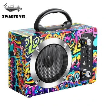 for Home Wooden Black Bluetooth Audio Outdoor Portable Radio Player Street Trend Bluetooth Speaker Sound Quality Good Graffiti 
for Home Wooden Black Bluetooth Audio Outdoor Portable Radio Player Street Trend Bluetooth Speaker Sound Quality Good Graffiti
