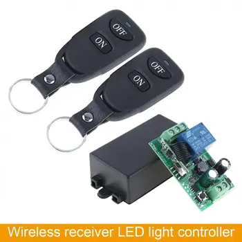 Wireless Remote Control AC 85-250V 1 Channel Receiver Module with Two Remote Control For Lamp and Electromechanical Equipment
Wireless Remote Control AC 85-250V 1 Channel Receiver Module with Two Remote Control For Lamp and Electromechanical Equipment