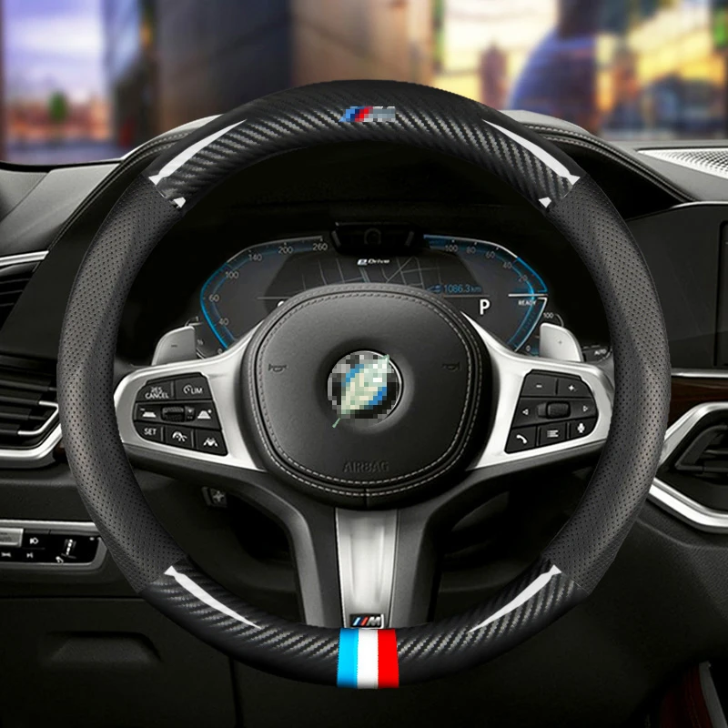 Car Carbon Fiber Steering Wheel Cover 38cm for BMW E38 E39 E46 X3 X5 Z3 Z4 1/3/5/7 Series Auto Interior Accessories Car Styling
Car Carbon Fiber Steering Wheel Cover 38cm for BMW E38 E39 E46 X3 X5 Z3 Z4 1/3/5/7 Series Auto Interior Accessories Car Styling
