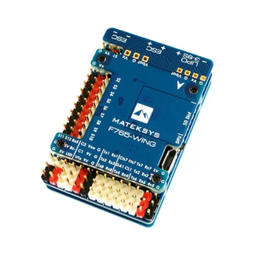 Matek Systems F765-WING STM32F765VI 216MHz Flight Controller Built-in OSD AT7456E for RC Drone Fixed Wing Accessories
Matek Systems F765-WING STM32F765VI 216MHz Flight Controller Built-in OSD AT7456E for RC Drone Fixed Wing Accessories