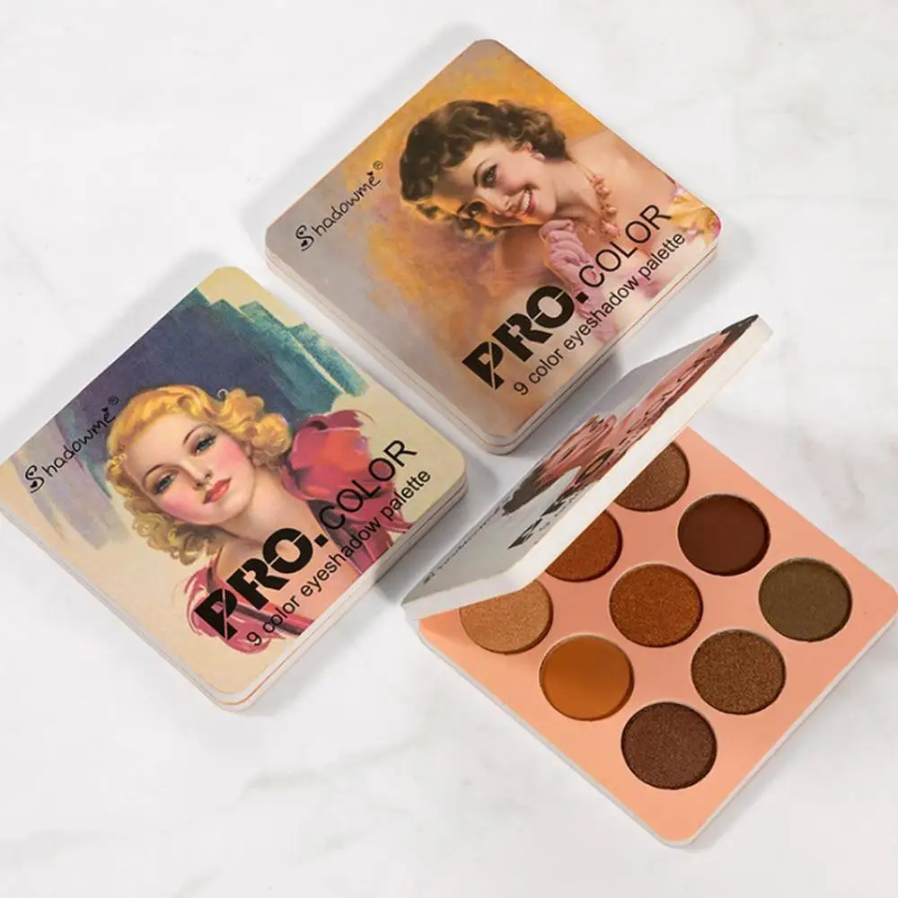 Metallic 9 Color Retro Eyeshadow Palette Shimmer Matte Eye Shadow Nude Natural Earth Color Warm Red Diamond Glitter Cosmetic
Metallic 9 Color Retro Eyeshadow Palette Shimmer Matte Eye Shadow Nude Natural Earth Color Warm Red Diamond Glitter Cosmetic