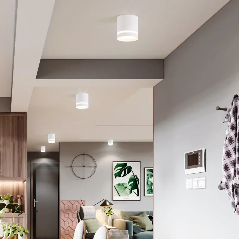 Dimmable Cylinder LED Downlights 7W 10W 12W COB LED Ceiling Spot Lights AC85~265V LED Background Lamps Indoor Lighting