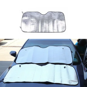 Silver Anti-UV Car Window Shade Double Sided Front Foldable Summer Sun Shade Windshield And Rainshield Car Accessories
Silver Anti-UV Car Window Shade Double Sided Front Foldable Summer Sun Shade Windshield And Rainshield Car Accessories