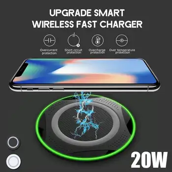 20W Qi Wireless Charger Slim Metal Pad for iPhone 11 S20 S10 S9 Note 8 9 10 Fast Wireless Charging Quick Charge Adapter 
20W Qi Wireless Charger Slim Metal Pad for iPhone 11 S20 S10 S9 Note 8 9 10 Fast Wireless Charging Quick Charge Adapter